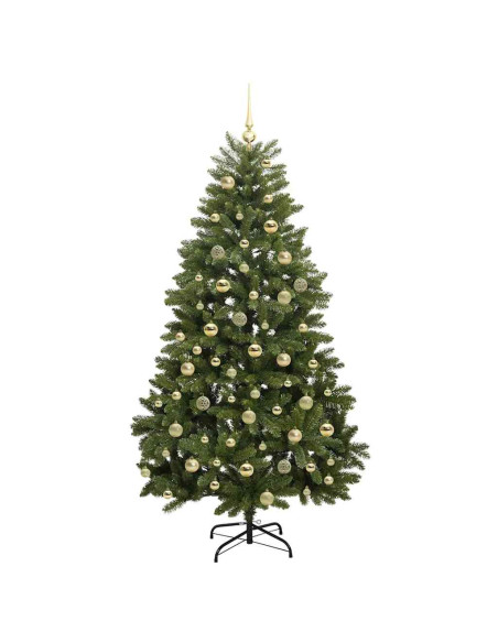 Albero di Natale artificiale Verde 180 cm PVC e Metallo