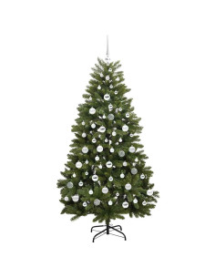 Albero di Natale artificiale Verde 180 cm PVC e Metallo