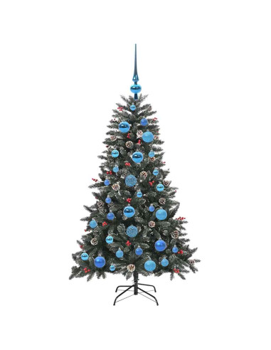 Albero di Natale artificiale con 150 LED Verde 120 cm
