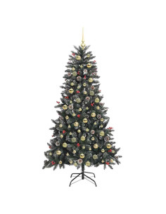 Albero di Natale artificiale con 300 LED Verde 180 cm