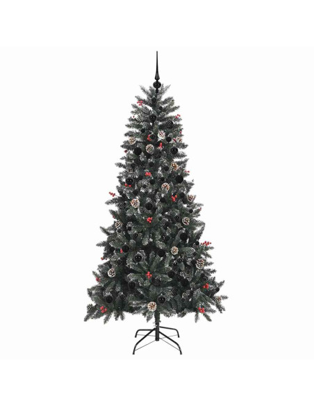 Albero di Natale artificiale con 300 LED Verde 210 cm