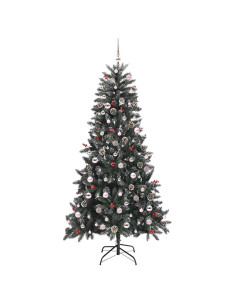 Albero di Natale artificiale con 300 LED Verde 210 cm