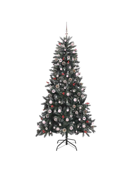 Albero di Natale artificiale con 300 LED Verde 210 cm