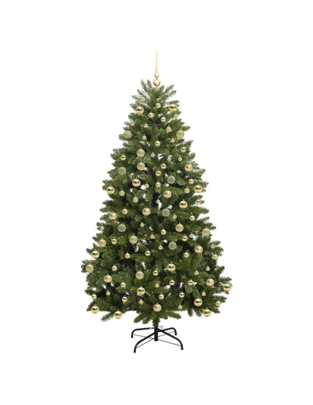 Albero di Natale artificiale Verde 210 cm PVC e Metallo