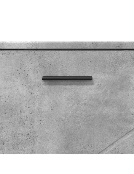 Set di mobili per il bagno con cassetto 3 pcs Grigio cemento