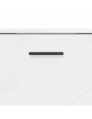 Set di mobili per il bagno con cassetto 3 pcs Bianco lucido