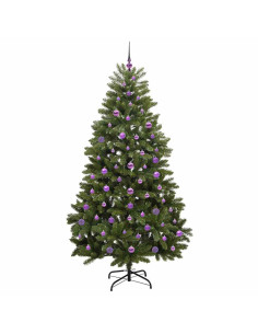 Albero di Natale artificiale Verde 210 cm PVC e Metallo