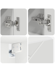 Set di mobili per il bagno 4 pcs Bianco 30 x 35 x 192 cm 2