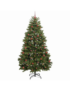 Albero di Natale artificiale Verde 240 cm PVC e Metallo
