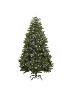 Albero di Natale artificiale Verde 240 cm PVC e Metallo