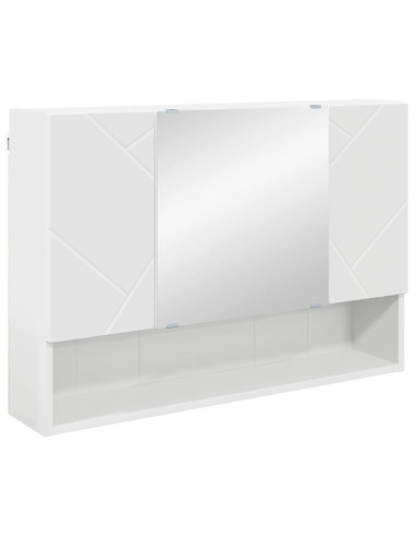 Set di mobili per il bagno con cassetto con porta 5 pcs Bianco