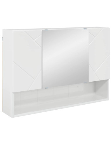 Set di mobili per il bagno 5 pcs Bianco lucido 30 x 35 x 192 cm