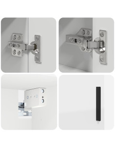 Set di mobili per il bagno 4 pcs Bianco 30 x 35 x 192 cm 2