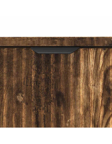 Set di mobili per il bagno 2 pcs Rovere fumo 39.5 x 36 x 88 cm