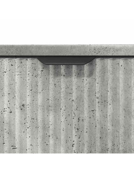 Set di mobili per il bagno con cassetto 3 pcs Grigio cemento