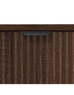Set di mobili per il bagno con cassetto 3 pcs Rovere marrone 2