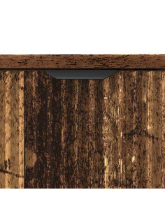 Set di mobili per il bagno con cassetto 3 pcs Legno vecchio 2