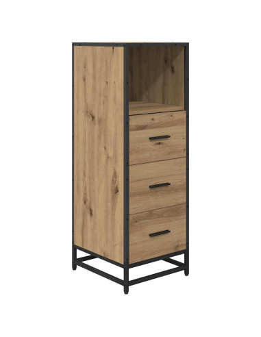 Set di mobili per il bagno con porta 3 pcs rovere artigianale