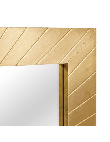 Specchio da bagno con specchio Nero e Oro 50 x 2.5 x 70 cm