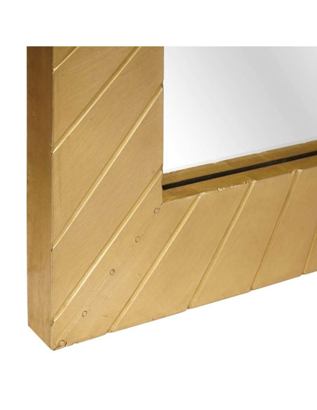 Specchio da bagno con specchio Nero e Oro 50 x 2.5 x 70 cm