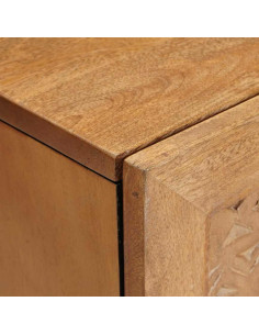 Mobile da Bagno con porta Marrone chiaro 38 x 33.5 x 160 cm 2