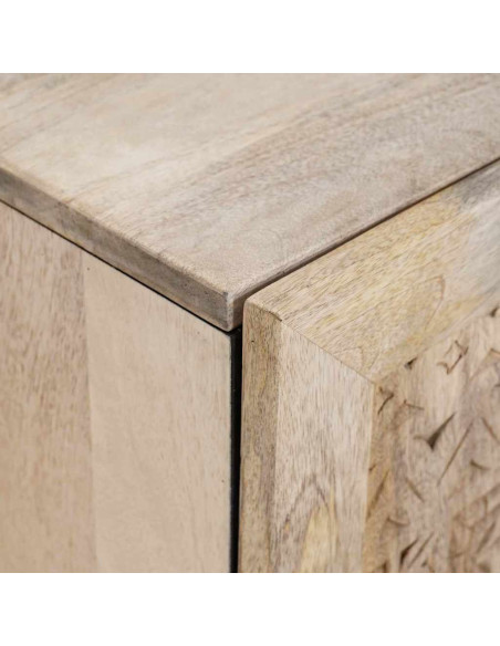 Mobile da Bagno Bianco 62 x 33 x 58 cm Legno Massiccio Mango