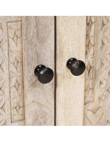 Mobile da Bagno Bianco 62 x 33 x 58 cm Legno Massiccio Mango