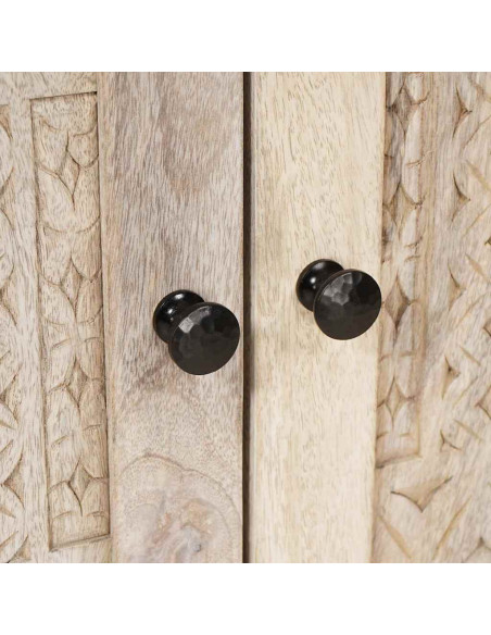 Mobile da Bagno Bianco 62 x 33 x 58 cm Legno Massiccio Mango