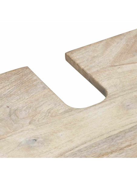 Mobile da Bagno Bianco 62 x 33 x 58 cm Legno Massiccio Mango