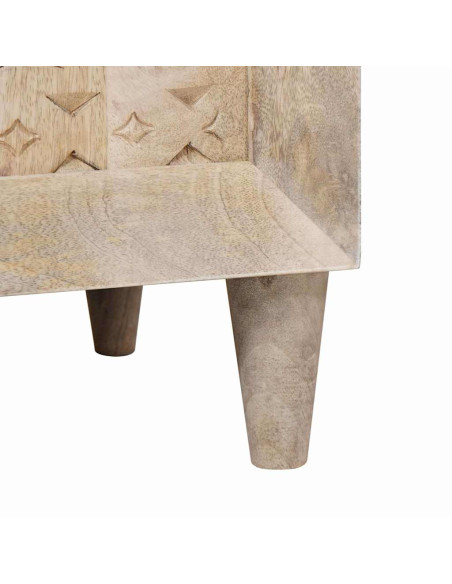 Mobile da Bagno Bianco 62 x 33 x 58 cm Legno Massiccio Mango