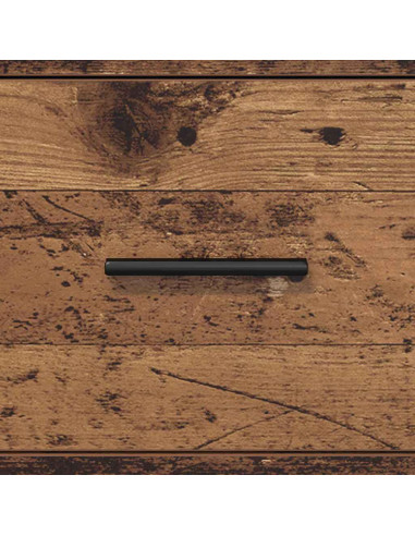 Mobile da Bagno con cassetto Legno vecchio 35 x 37.5 x 166 cm