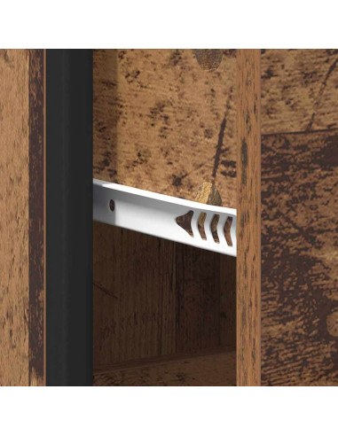 Mobile da Bagno con cassetto Legno vecchio 35 x 37.5 x 166 cm