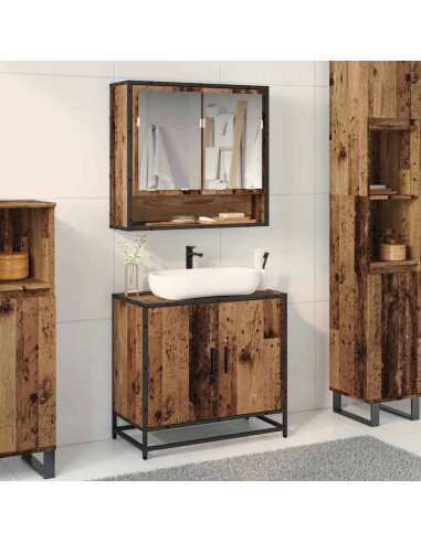 Armadio per Lavabo da Bagno Legno vecchio 65 x 33 x 60 cm