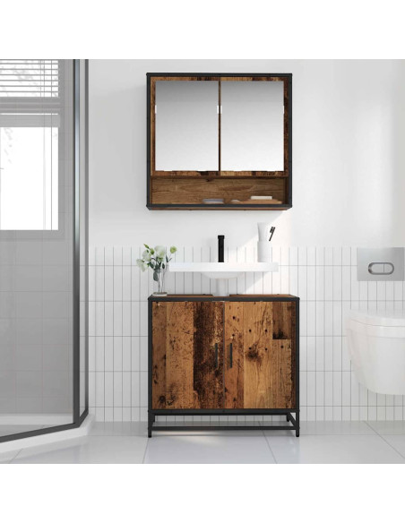 Armadio per Lavabo da Bagno Legno vecchio 65 x 33 x 60 cm