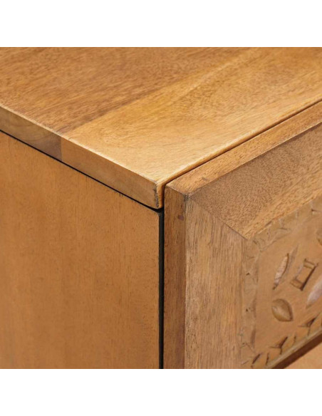 Credenza 2 pcs Marrone 60 x 33 x 75 cm legno massello di mango