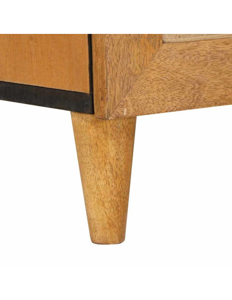 Credenza 2 pcs Marrone 60 x 33 x 75 cm legno massello di mango