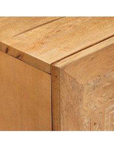 Credenza Marrone chiaro 60 x 33 x 75 cm legno massello di mango 2