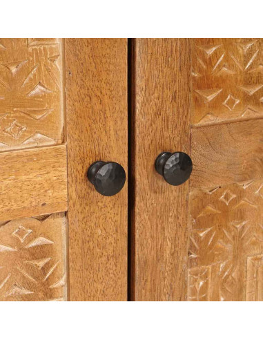 Credenza Marrone chiaro 60 x 33 x 75 cm legno massello di mango