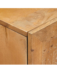 Credenza con cassetto con porta Marrone chiaro 60 x 33 x 100 cm 2