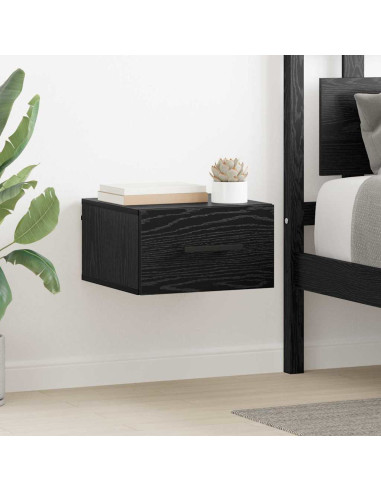 Armadio da Notte Rovere nero 35 x 35 x 20 cm Legno multistrato