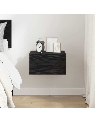 Armadio da Notte Rovere nero 35 x 35 x 20 cm Legno multistrato