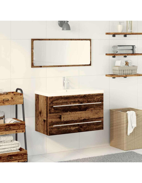 Armadio per Lavabo da Bagno Legno vecchio 80 x 38.5 x 48 cm