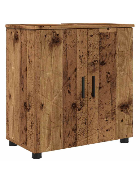 Set di mobili per il bagno con porta 5 pcs Legno vecchio
