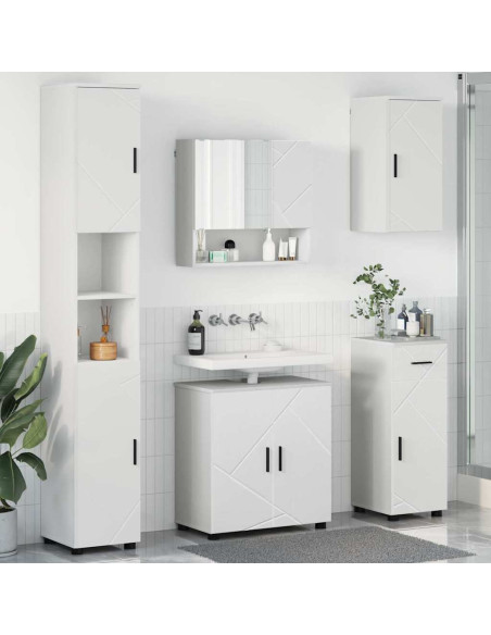 Set di mobili per il bagno 5 pcs Bianco 61 x 35 x 64 cm