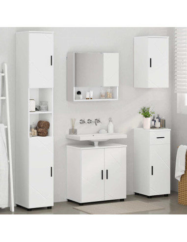 Set di mobili per il bagno 5 pcs Bianco 61 x 35 x 64 cm