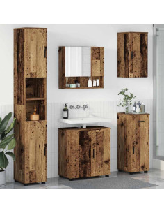 Set di mobili per il bagno 5 pcs Legno vecchio 61 x 35 x 64 cm 2