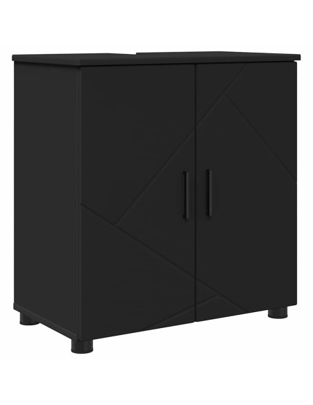 Set di mobili per il bagno 4 pz Nero 61 x 35 x 64 cm