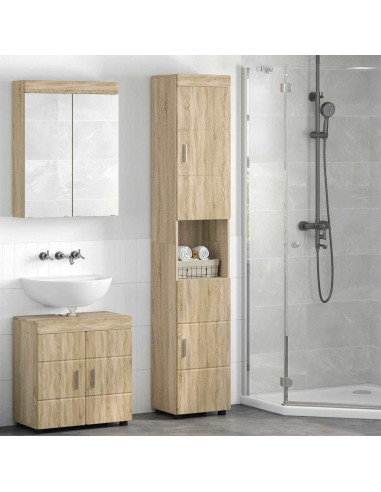 Mobile da Bagno TULUM rovere sonoma 37 x 31.5 x 203 cm