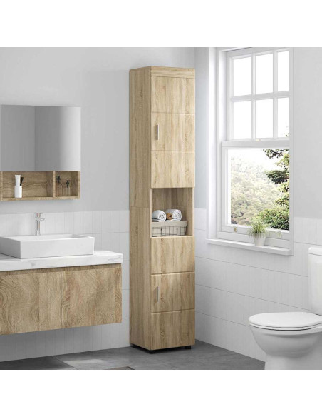 Mobile da Bagno TULUM rovere sonoma 37 x 31.5 x 203 cm
