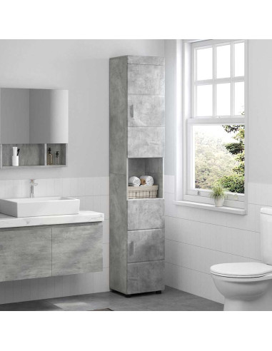 Mobile da Bagno TULUM Grigio cemento 37 x 31.5 x 203 cm